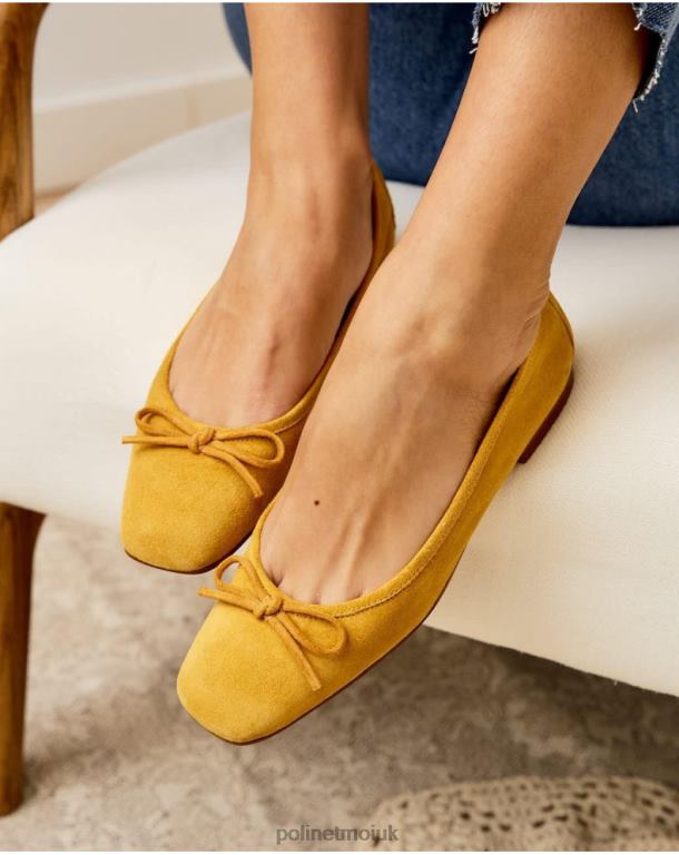 Footwear Polin et moi Ballet Flats Suede Ashley MUSTARD J4DB6499