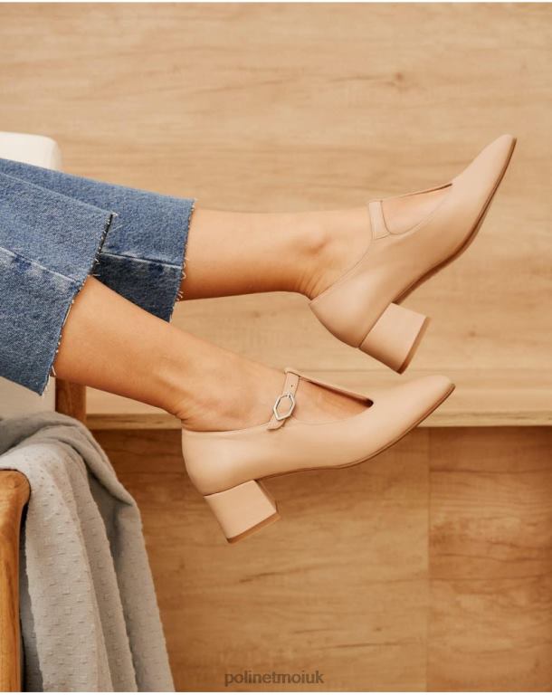 Footwear Polin et moi Mary Jane Heel Giorgia camel J4DB6489
