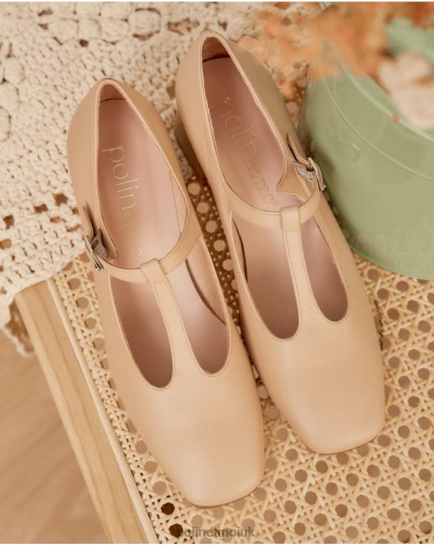 Footwear Polin et moi Mary Jane Heel Giorgia camel J4DB6489