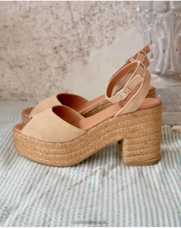 Footwear Polin et moi Arina Platform Sandals Sand J4DB6410