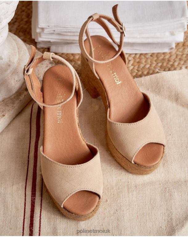 Footwear Polin et moi Arina Platform Sandals Sand J4DB6410