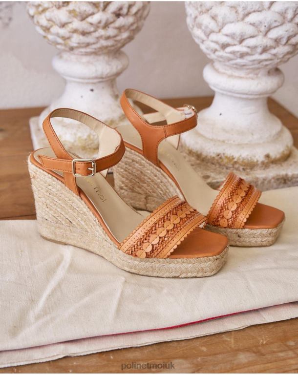 Footwear Polin et moi Sandal Leather Elizabeth camel J4DB6452