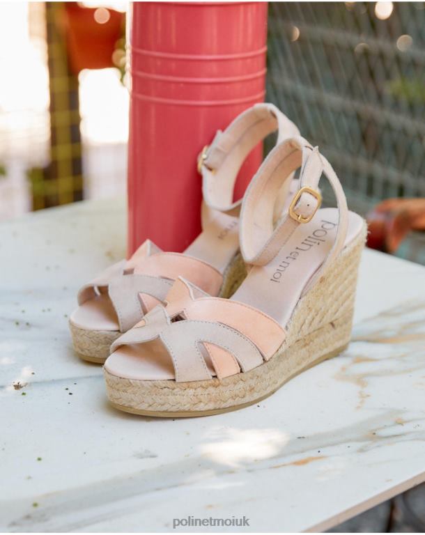 Footwear Polin et moi Sandal Strips Harley PEACH J4DB6506