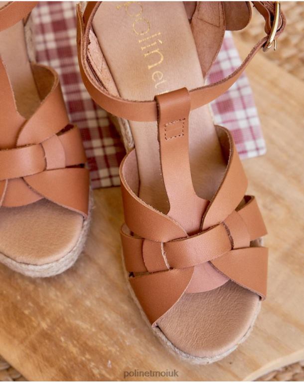 Footwear Polin et moi Zhanna Cross Sandal Leather J4DB6411