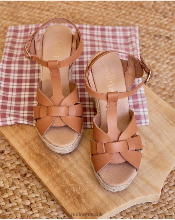 Footwear Polin et moi Zhanna Cross Sandal Leather J4DB6411